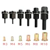 Hand Rivet Nut Gun Head Nuts Adapter Tool Riveter Tool Accessory For Nuts Optional Model M3 M4 M5 M6 M8 M10 3