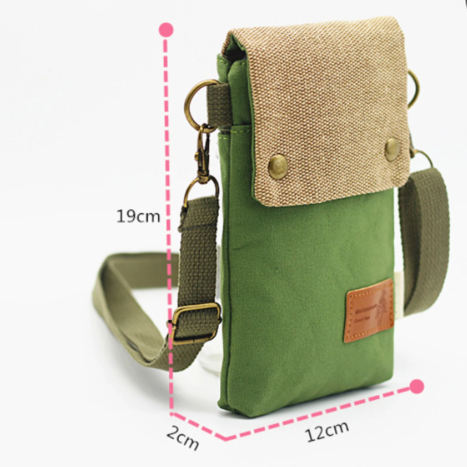 Canvas Women's Coin Purse Shoulder Crossbody Bag Brands 2024 Ladies Handbag Female Phone Wallet Money Pouch Carteira for Girls