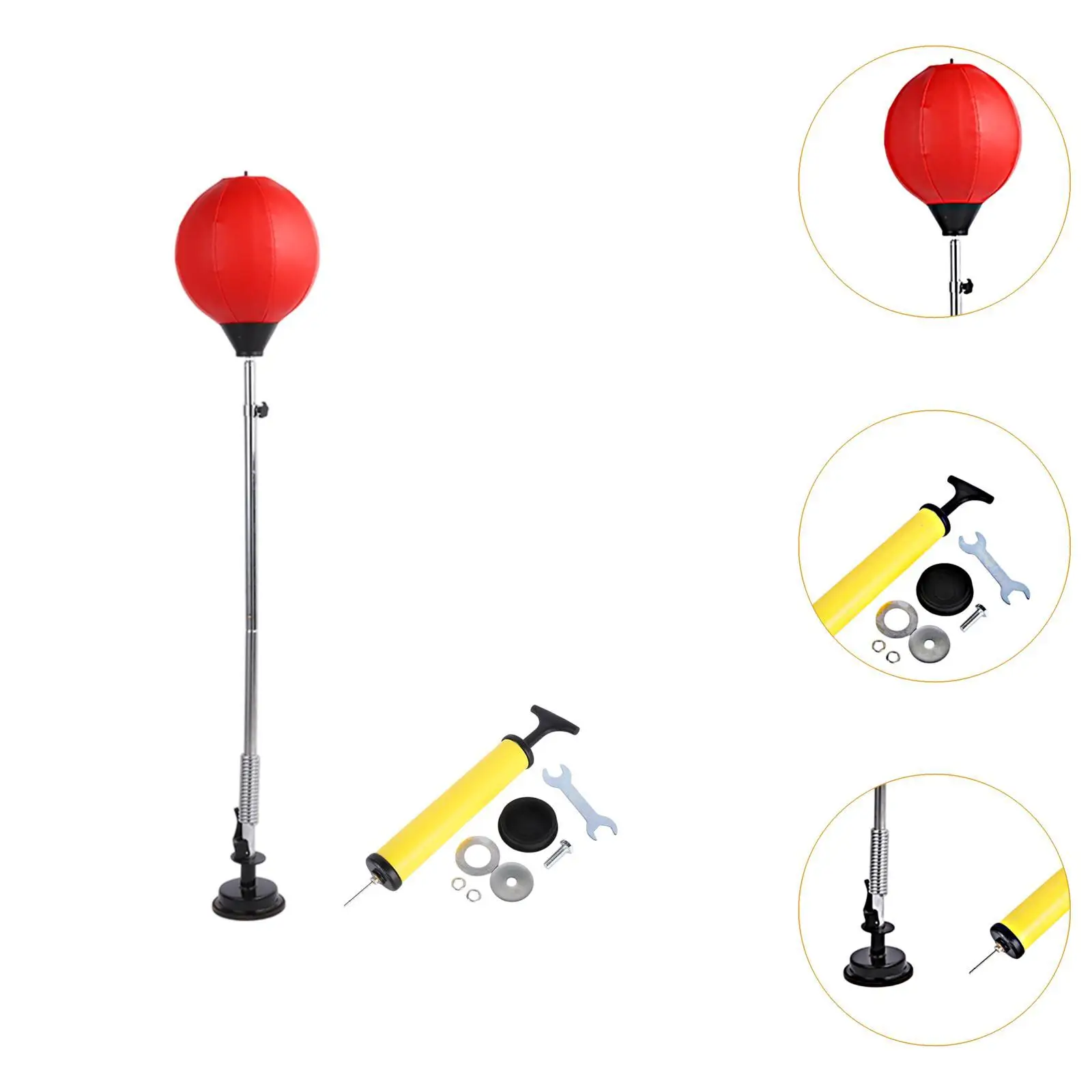 Boxing Training Target Punching Bag with Stand Adjustable Height Agility Speed Bag Fitness Equipment for Home Gym MMA Boxing