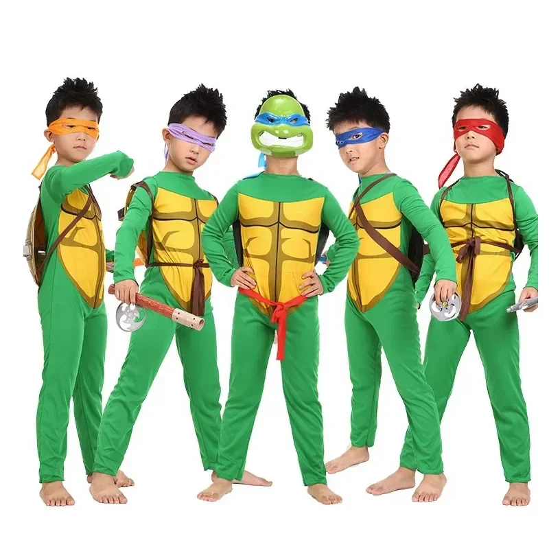 

Halloween Party Teenage Mutant Ninja Turtles Child Costume Tmnt Masquerade Performance Kids Cosplay Donatello Birthday Costume