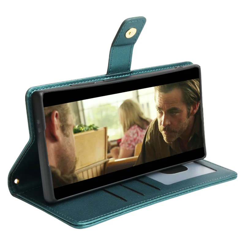 Plånboksfodral i läder med magnet för samsung galaxy_voghion.com