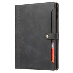Premium Flip Leather Book Case with Wallet and Stand Features - iPad Air 11 2024 (Black)