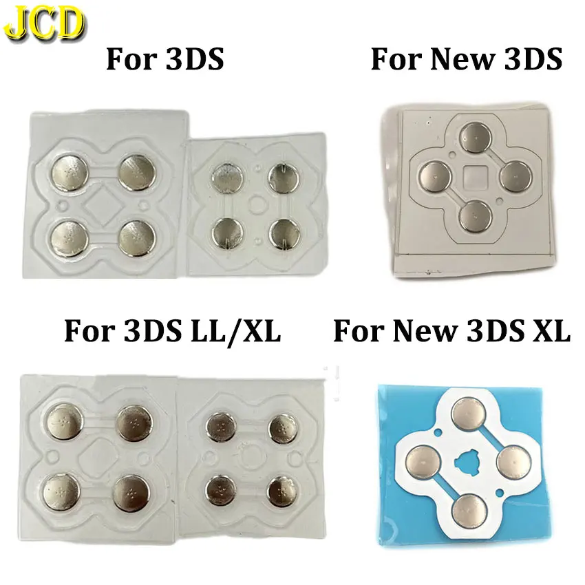 Jcd Cross Key Abxy Button Adesivi Con Pulsante A Membrana D-Pad Striscia Di Conduzione Per 3Ds Nuovo Controller 3Ds Xl Ll