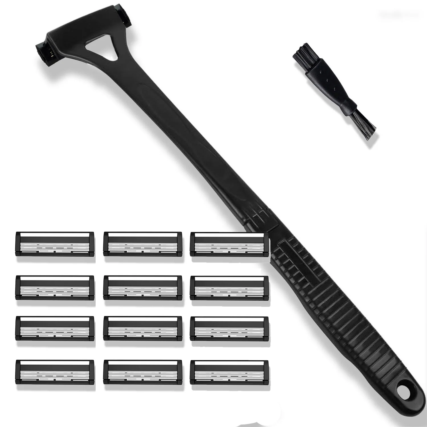 Ultimate Men's Foldable Back Hair Removal Shaver with Long Handle