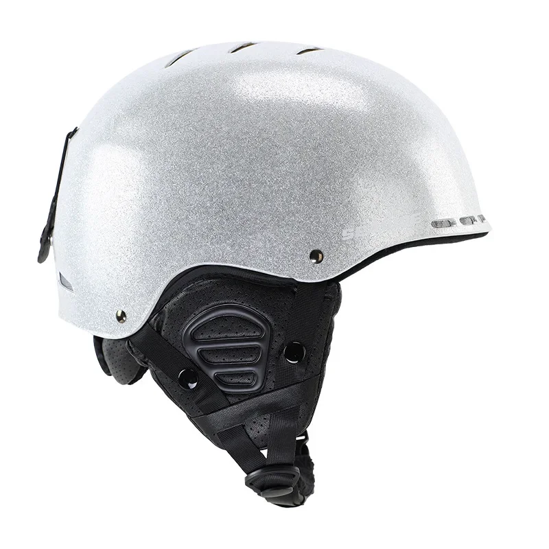 

2024 Mountain Sport Female Skiing Helmet Integrally-molded Women Man Snowboard Capacete with Earmuff Ultralight Safety Equipment