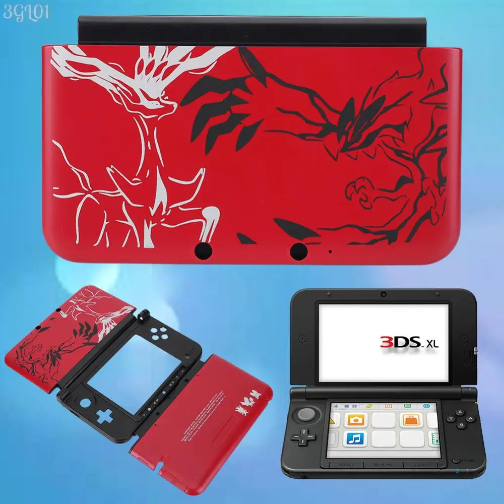 닌텐도 3DS XL용 전면 및 후면 하우징 쉘 커버, 플라스틱 페이스 플레이트, 상단 하단 페이스 플레이트 하우징 쉘 커버 케이스