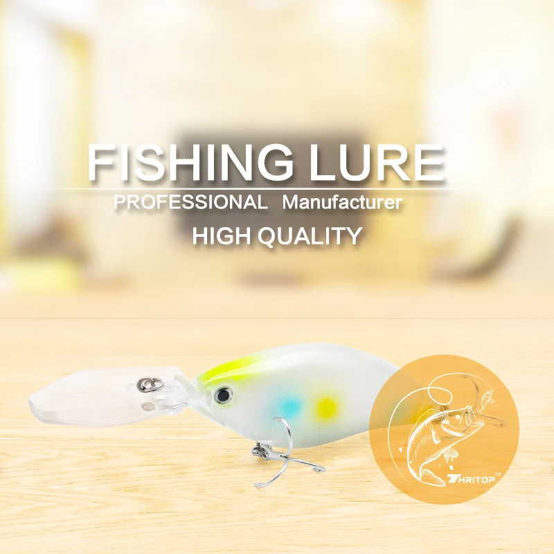 

Thritop New Artificial Bait Fishing Lure TP043 Hard Bait Sharp Hooks 105mm 18g 5 Colors Minnow Fishing Accessories Crankbait