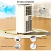 Portable Air Conditioners Cool Up to 350 Sq.Ft, 4 Modes Portable AC with Remote Control/Large LED Display/24Hrs 5