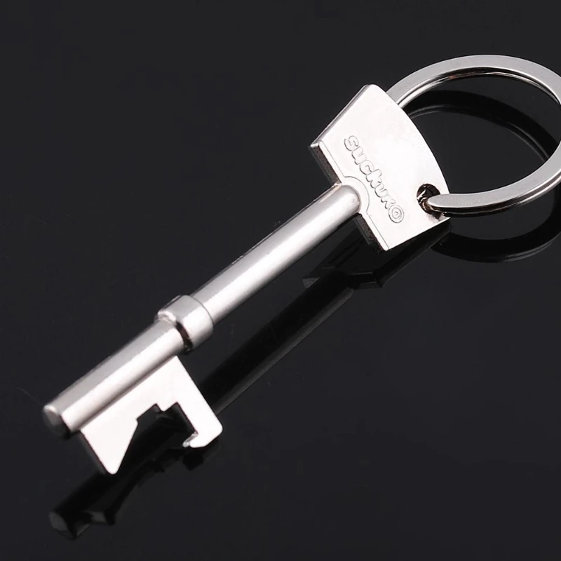 

Portable Bottle Opener Beer Bottle Can Opener Hangings Ring Keychain Tool Metal Bottle Cap Keychain Creative Gift Zinc Alloy