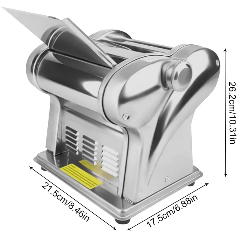 Pasta Maker Machine Dumpling Dough Skin Noodle Making Pasta Maker Dough Roller Noodle Cutting Machine for Spaghetti, Fettuccini 3