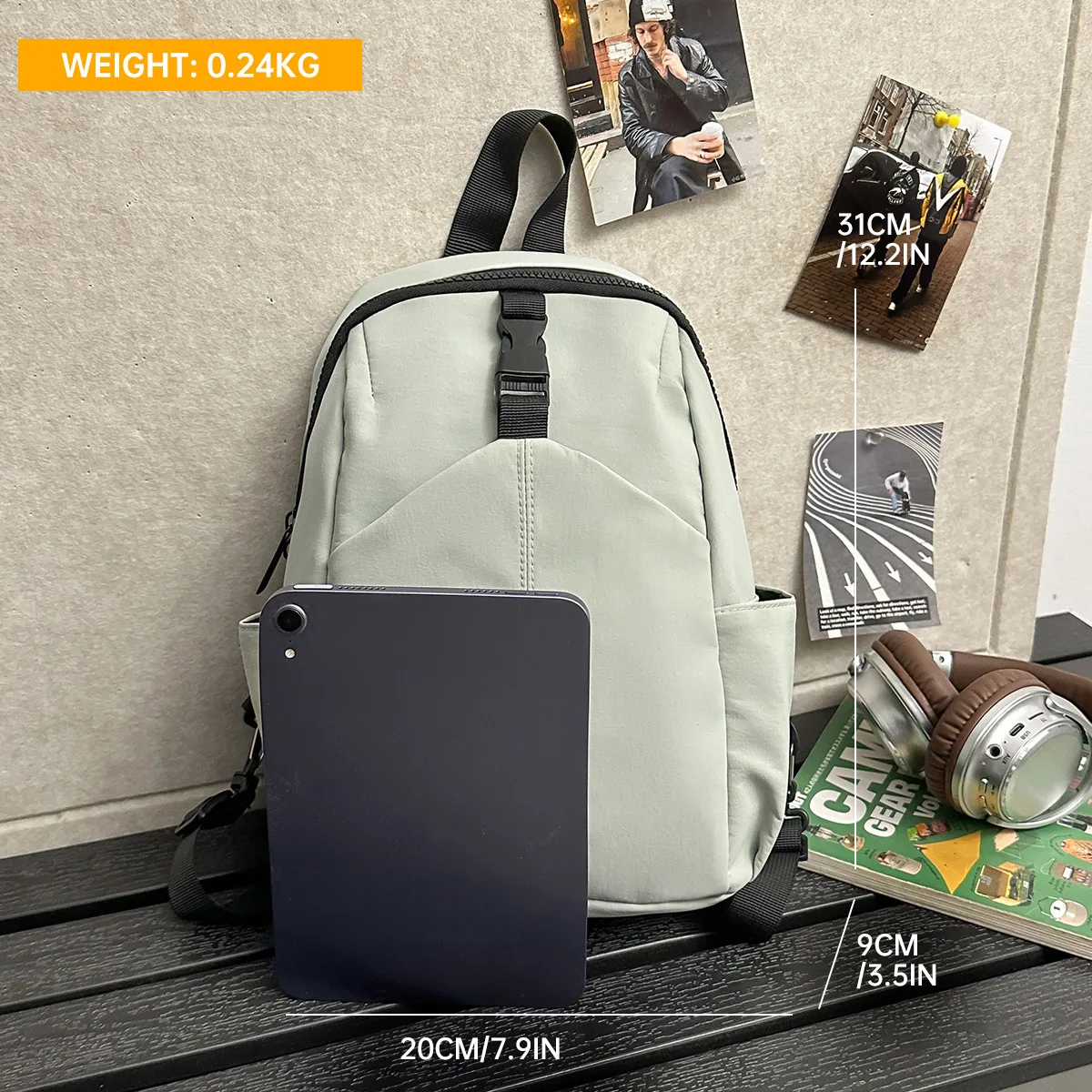 Men's and Women's Chest Bags Can Be Shoulder-To-Shoulder Messenger Multifunctional Backpack Fashion Chest Bag