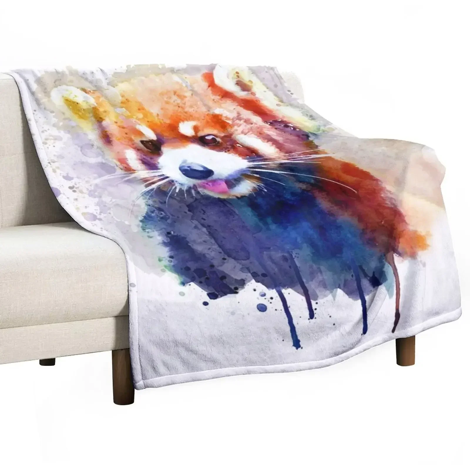 

Red Panda Portrait Throw Blanket Thins Weighted Decoratives Loose Blankets