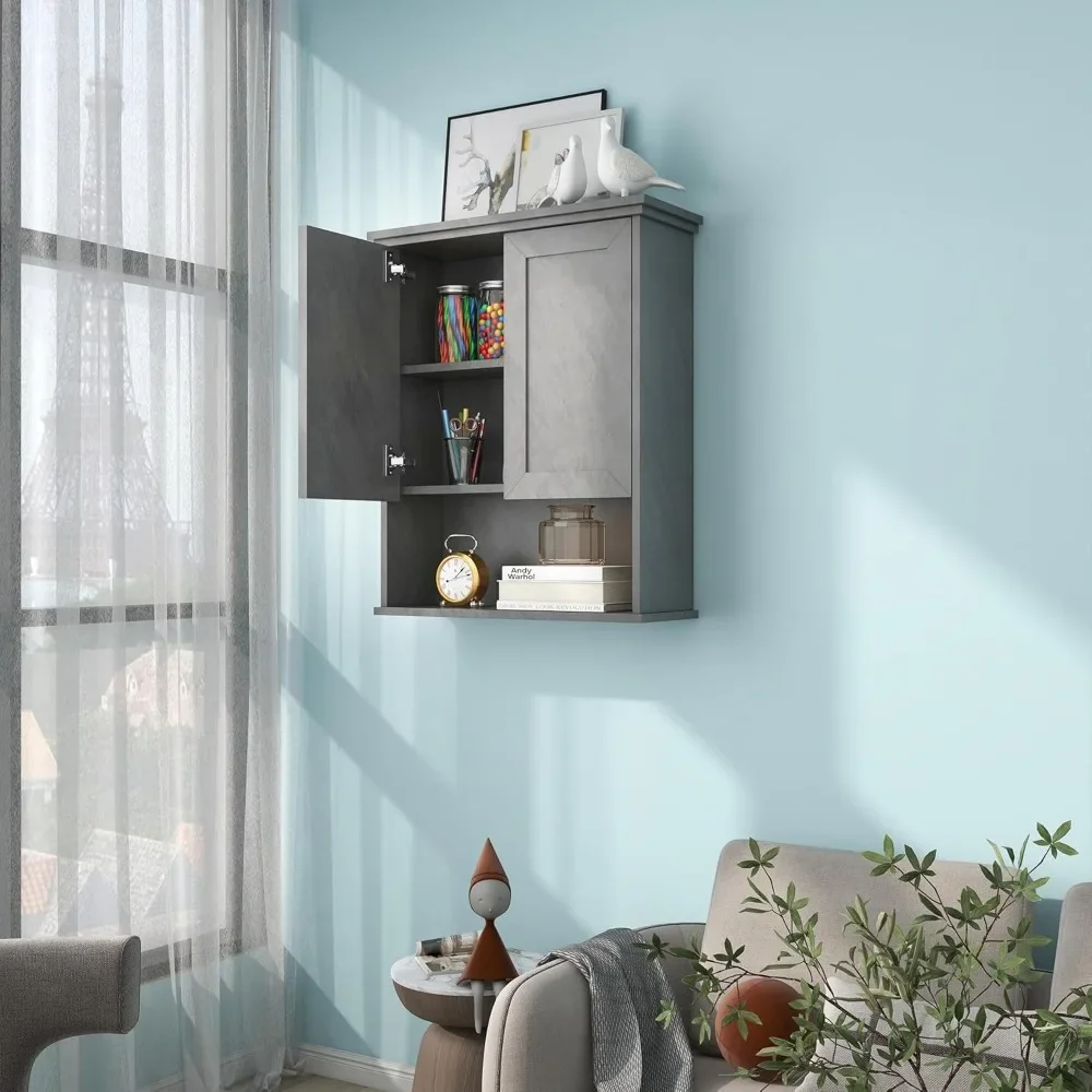 NEW-Bathroom Wall Cabinet Over Toilet Storage Cabinets 25x30 in Above Toilet Wood Medicine Cabinets for Bathroom Wall Mounted Ca