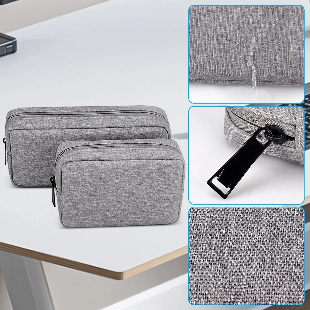 Digital Storage Bag Cable Cord Organizer Travel Bag for Small Electronics SD Card Power Bank Headphones Watch Charger USB Wire