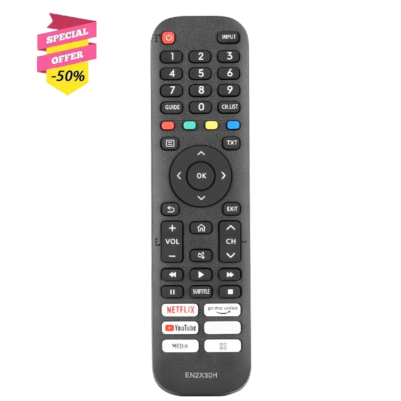 Controle Remoto En2x30h para Hisense Smart tv 32a5600f 32a5620f 40a5600f 40a5620f A20251k A210502 Smart tv em Casa