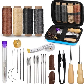 BUDDUR Leather Sewing Kit – Waxed Thread & Awl Set 1
