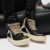Men High-top Shoes Ankle Boots High-top Sneakers Riding Casual Shoes PVC Retro Designer Platform Sneakers for Street Club 2