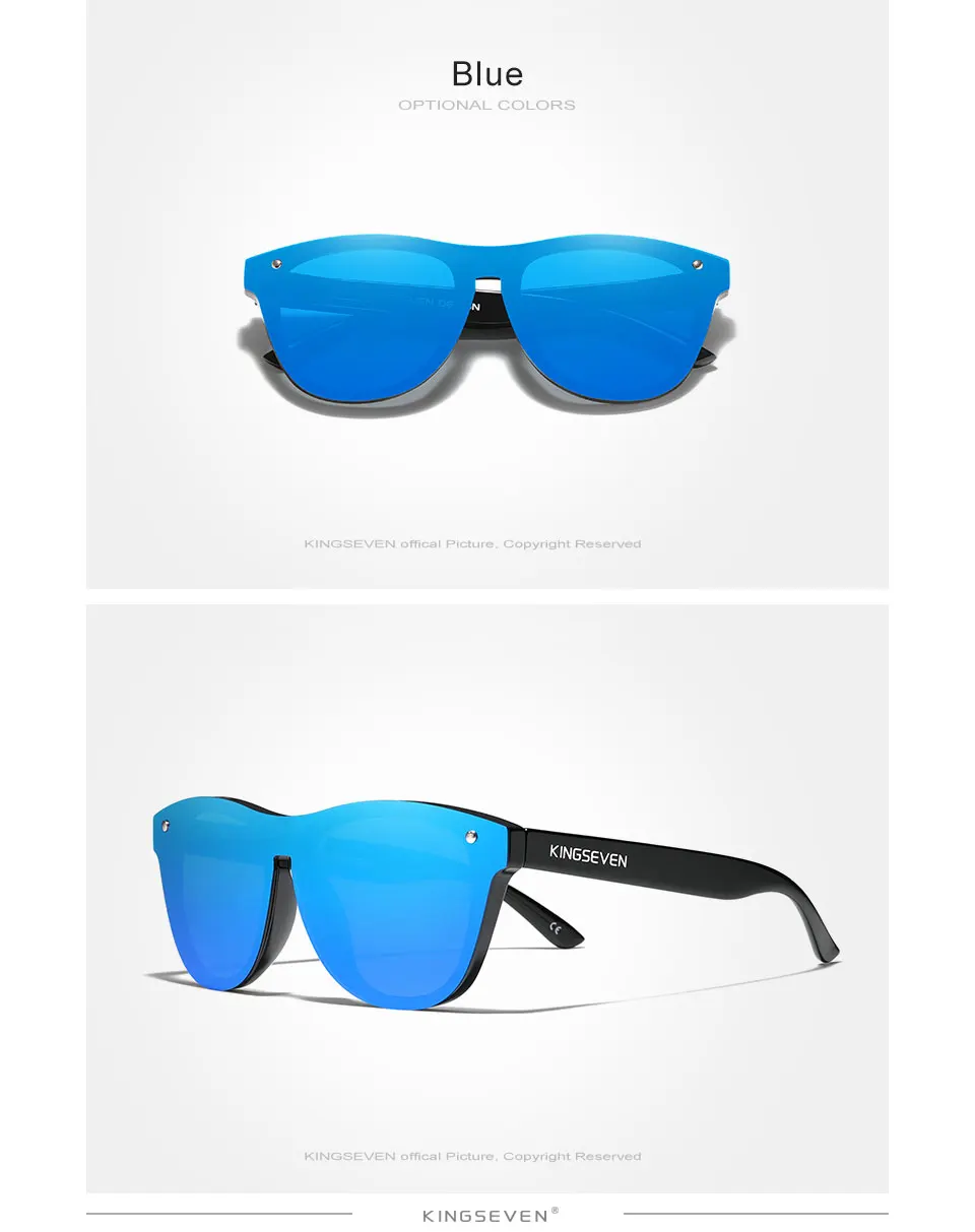KINGSEVEN 2022 New Women's Polarized Sunglasses TR90