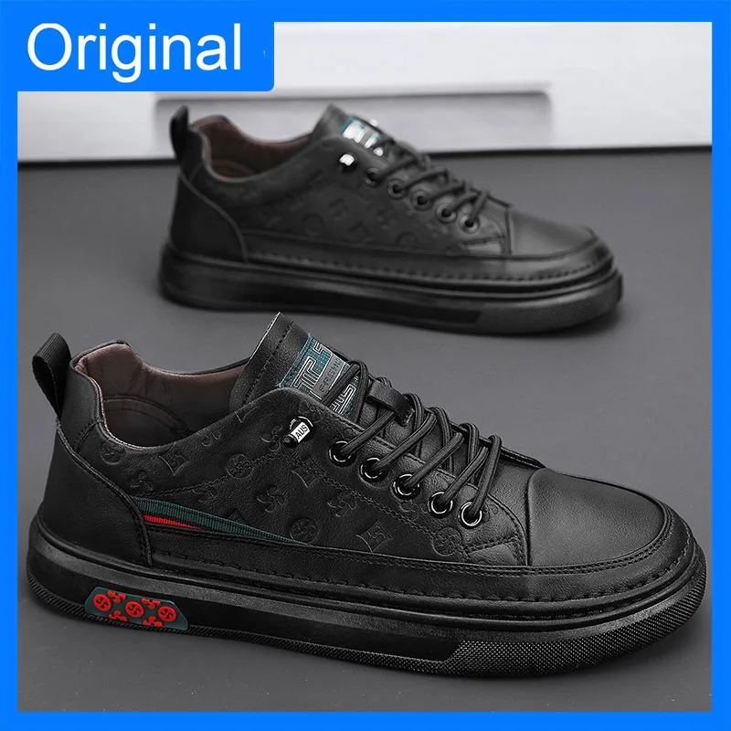 Men Casual Shoes 2026 Autumn New Durable Comfortable Street Walking Shoes Soft Soles Anti Slip Versatile Board Shoes for Mens - 3