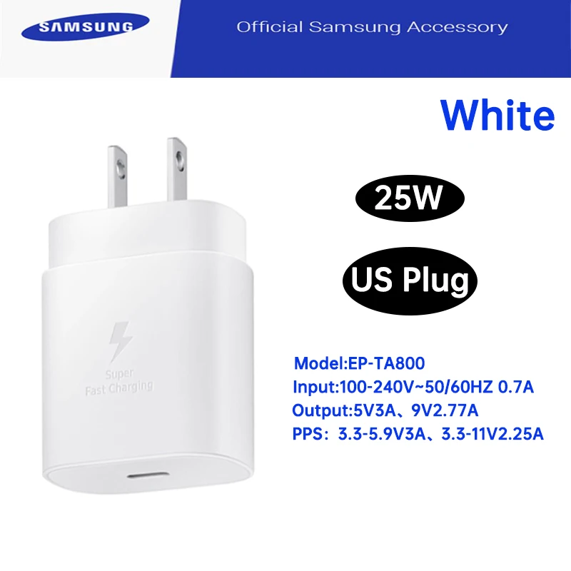 High-Speed 25W USB-C Supercharger with Fast Charging Cable