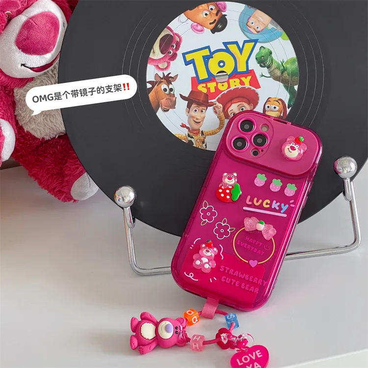 Disney Toy Story Erdbeer bär mit 3D Puppe Ornamente Make-up