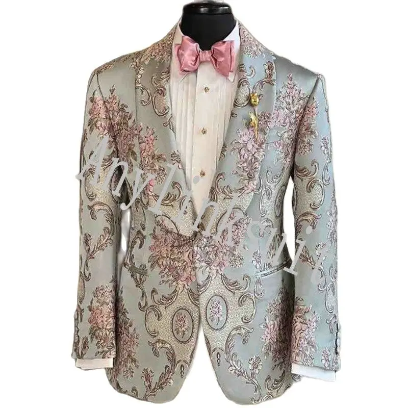 Customize Groom Tuxedos Coat Men Prom Business Jacket Shawl Wedding Dress NO:506