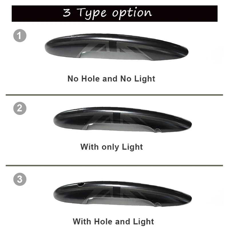 Door Handle Cover Sticker Trim 2PCS In Set For MINI Cooper S JCW F56 F57 door handles