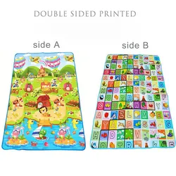 Double-Sided Animal-Themed Baby Play Mat - Soft, Educational Rug for Toddlers and Children (Farm)