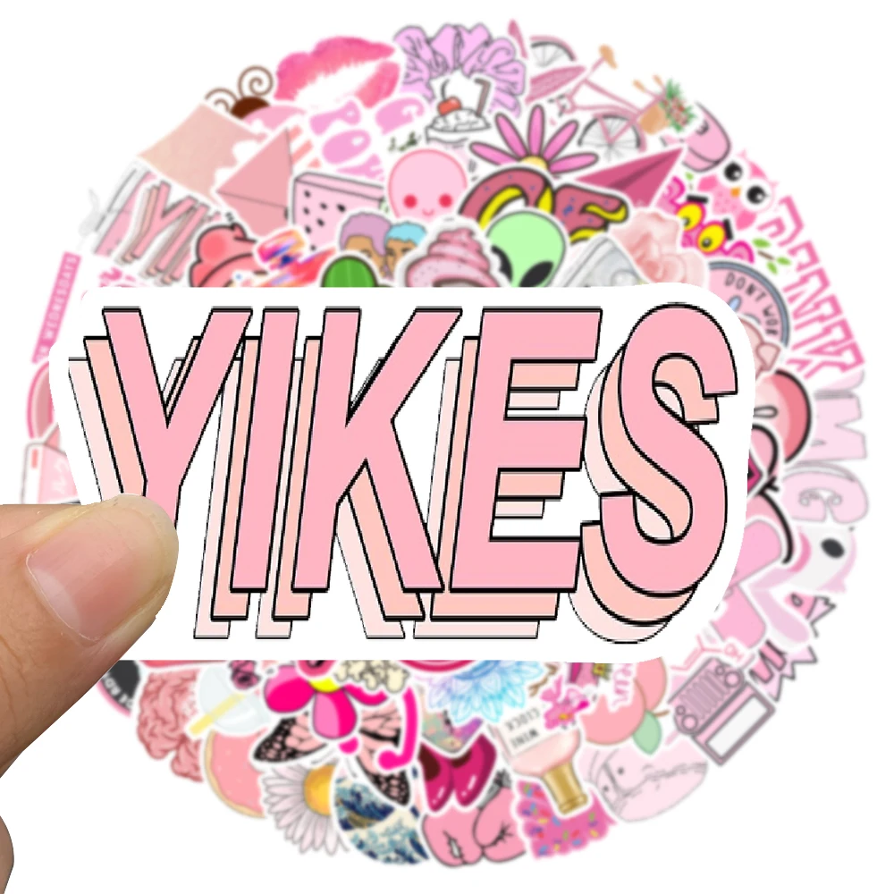 QWDDECO 100 Sticker Set - Glühbirne & Glaskugel Cartoon Welt, Vinyl, Wasserfest