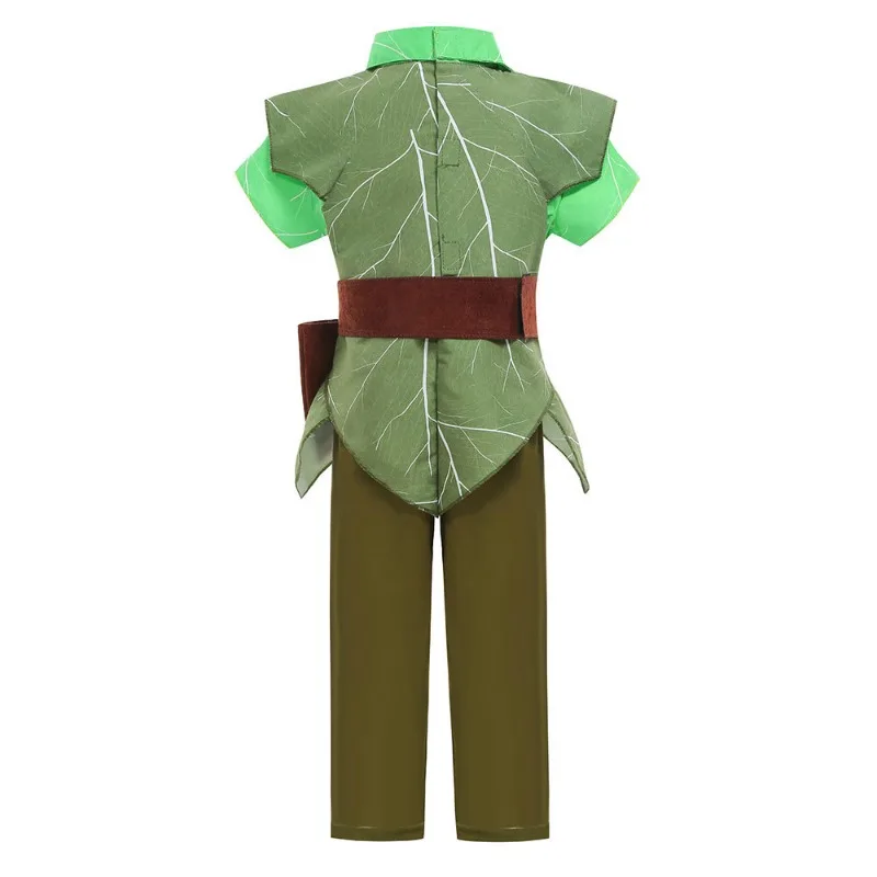Forest Woodland Neverland Elf Elven Costume Halloween Movie Child Boys Girls Faiy Pixie Cosplay With Hat Ears For Baby Kids