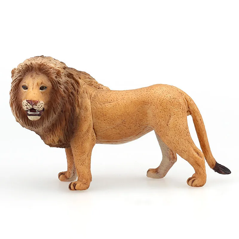 

Имитация животного Лев, познавательная модель, пластиковая ручная работа, обучающий инструмент, украшение для дома, подарок A0768