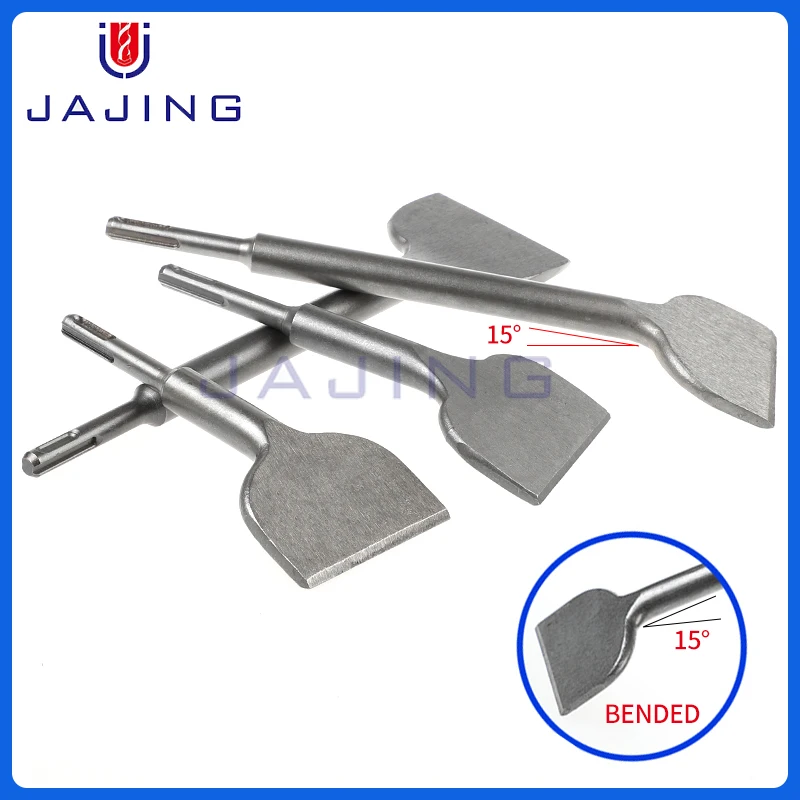 1PC bend Chisel Round Shank 3-In 75mm Elbow Wide Tile Removal Shovel Wall Concrete Impact Drill bit Chisel  bit