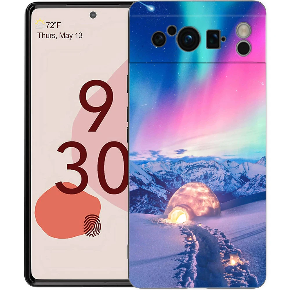 Stunning Northern Lights Soft Shockproof Black Phone Case - TPU Shell