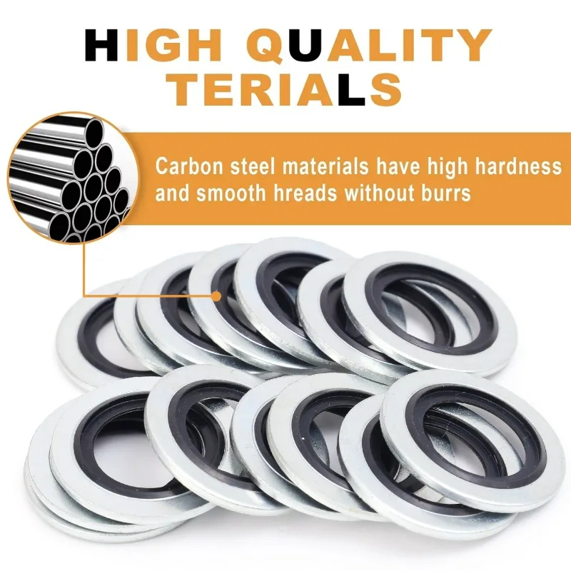Oil Drain Plug Gasket 10-50PCS Car Oil Pan Oil Drain Plug Sealing Rings M16 Aluminium Alloy Rubber for Renault Clio Duster Espace Fluence Logan