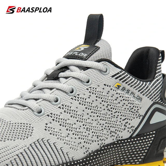 Baasploa Men Running Shoes Lightweight Sport Shoes for Men Mesh Breathable Casual Sneakers Non-Slip Outdoor 2023 New Arrival 4