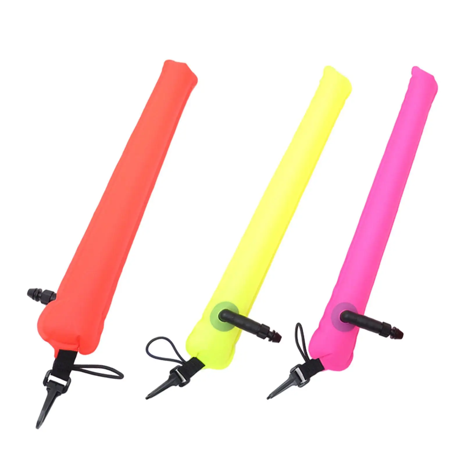 

Surface Marker Buoy Waterproof Water Sports Highly Visible Safety Tube for Marking Location of Divers Snorkeling Scuba Diving