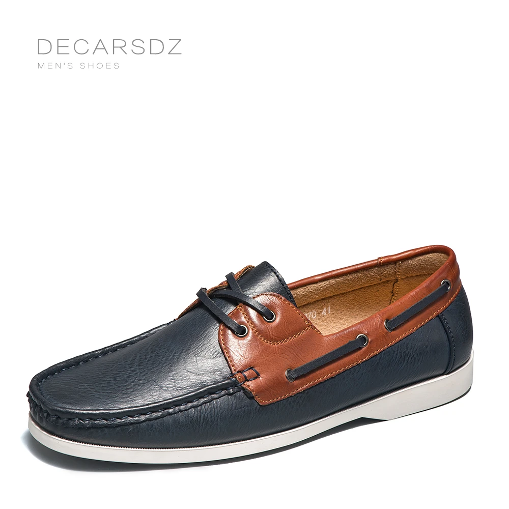 DECARSDZ mocasines de diseño Original para hombre, zapatos náuticos de cuero alta calidad, sin cordones, para primavera y verano, 2023|Mocasines| -