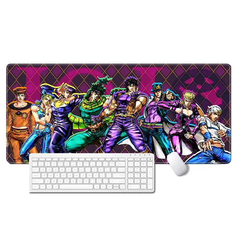 

Large Mouse Pad Anime JoJo's Bizarre Adventure Pc Gamer Cabinet Speed Desk Mat Keyboard Computer Gaming Accessories Mousepad Xxl
