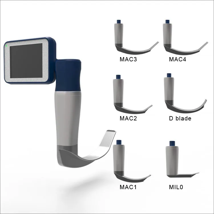 

Electronic medical anesthesia reusable video laryngoscope