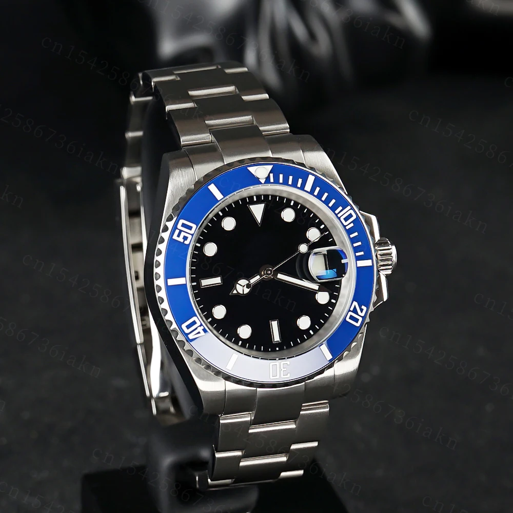 2022 Fashion New 40mm Men's Leisure Sports Sapphire Mirror Stainless Steel Material Waterproof Automatic Mechanical Watch