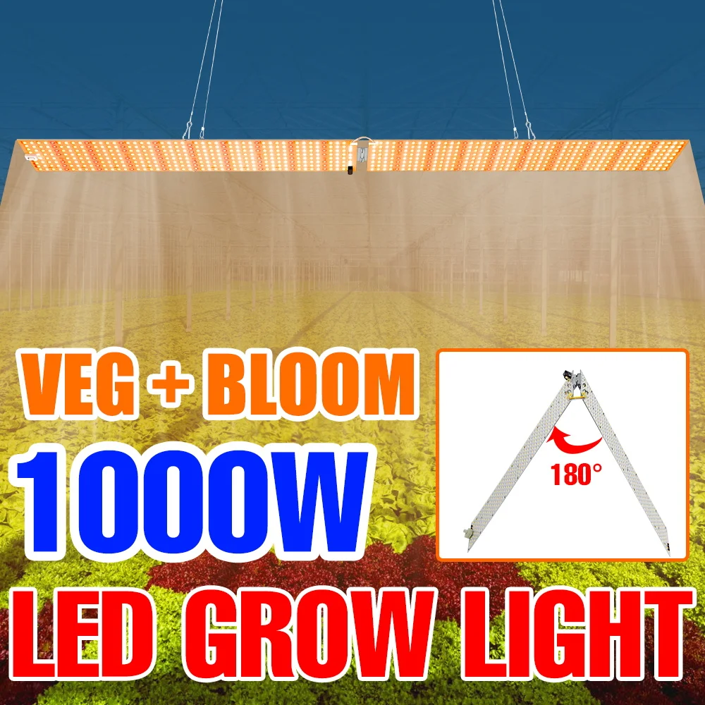 1000W Plant Grow Light Led 500W Phyto Lamp Quantum Board Full Spectrum Serra Flower Seedling Hydroponic Phytolamp Tent Box