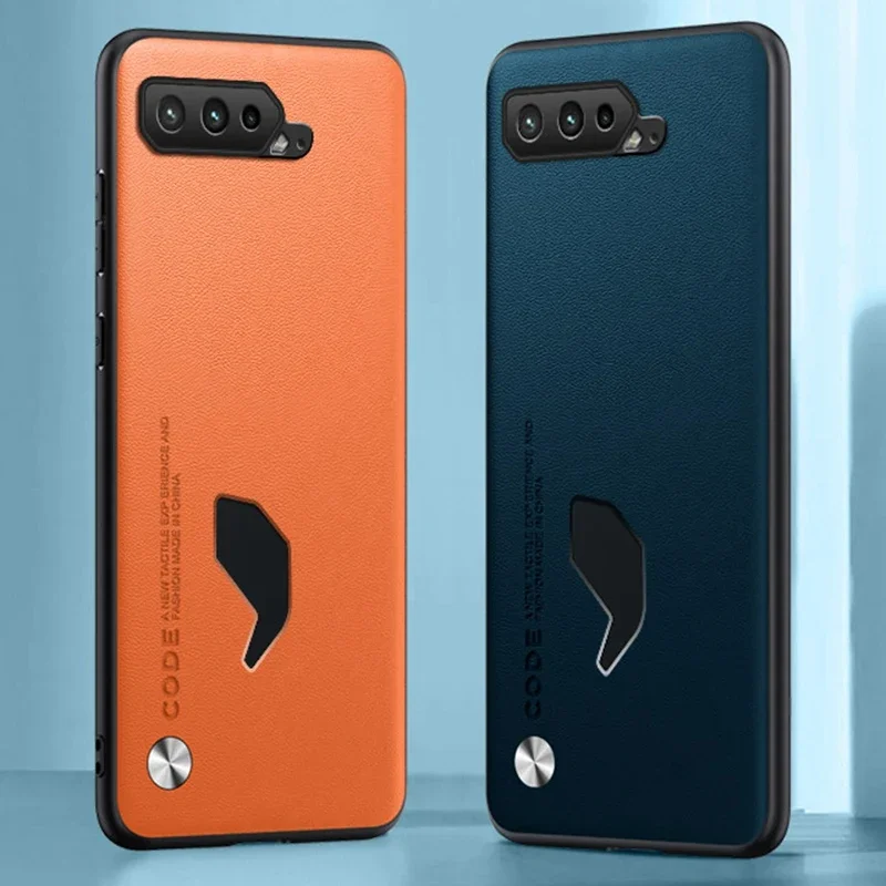Luxury Silicone Full Protection Phone Case with PU Leather Design