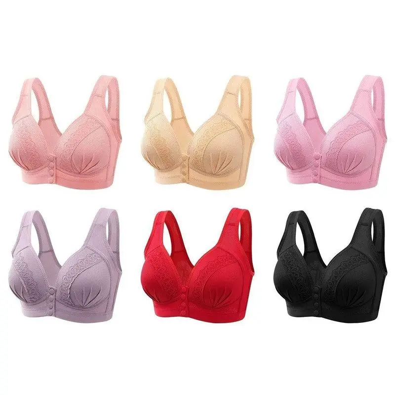 Sports Bras Adjustable Zip Front For Women With Full Coverage