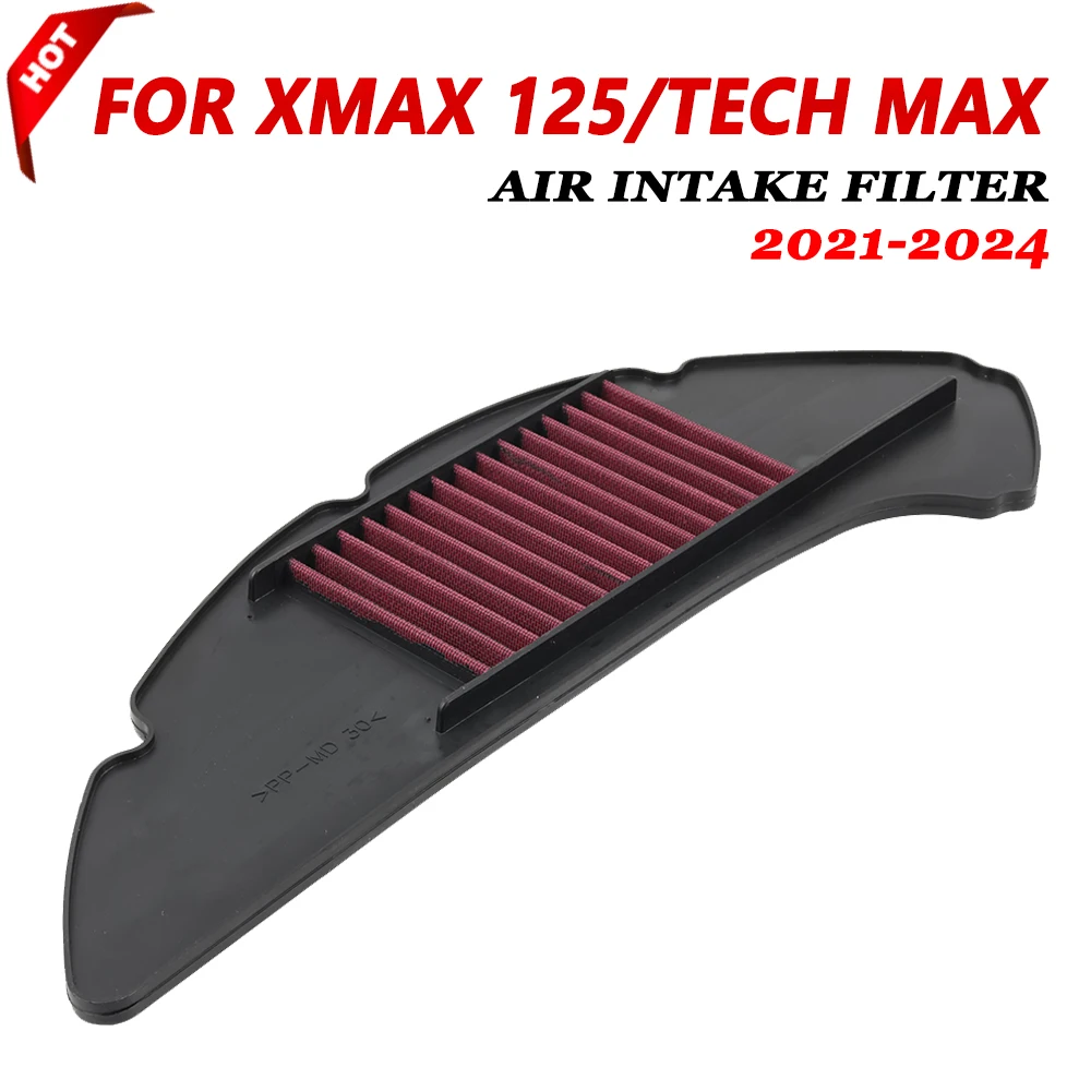 Per Yamaha Xmax125 Xmax 125 Tech Max 2021 2022 2023 2024 Accessori Moto Filtro Aria Cleaner P-Y1Sc21-01