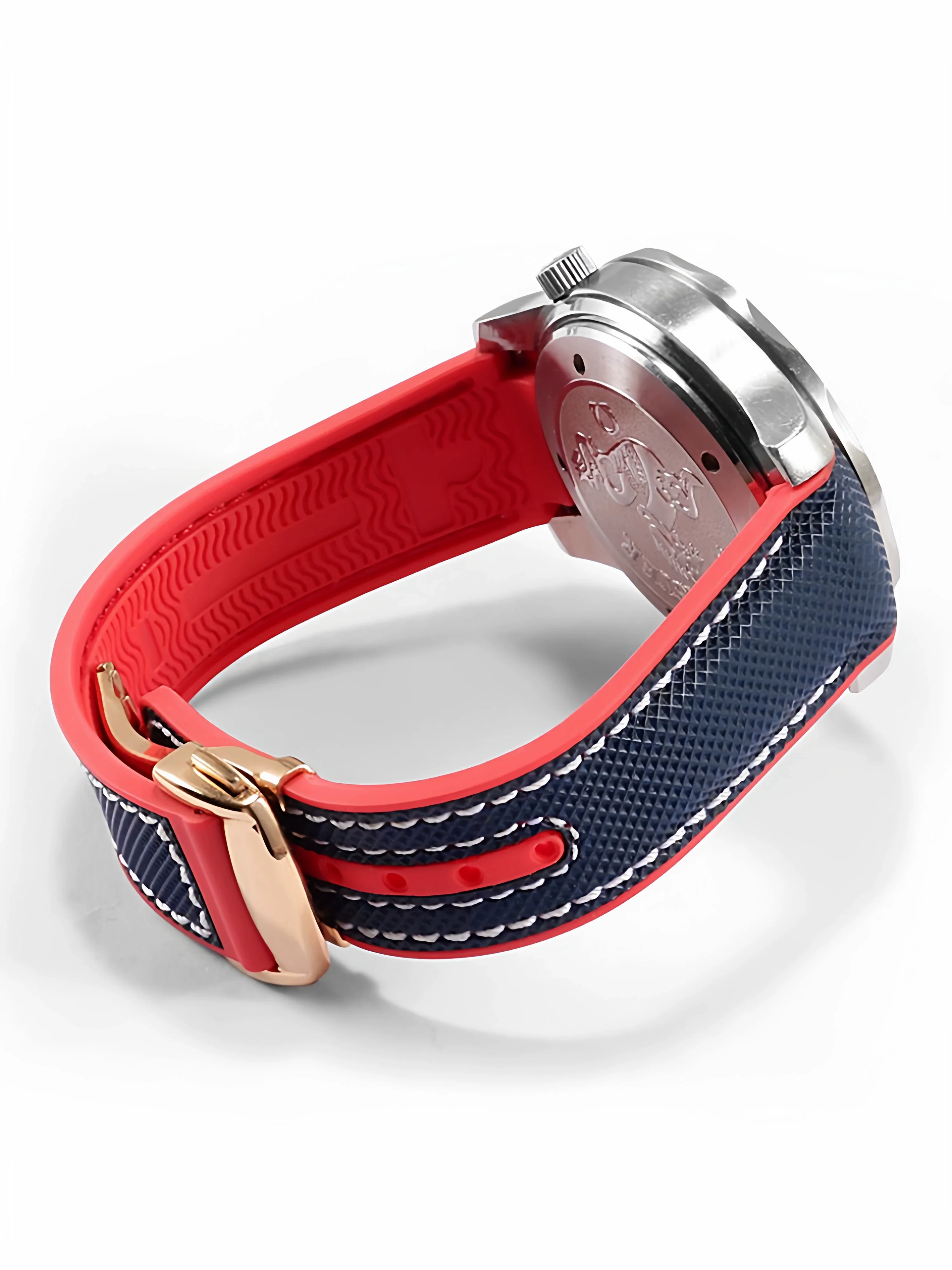 Omega Seamaster Observatory Ocean Universe Orange Nylon Silicone Watch Strap