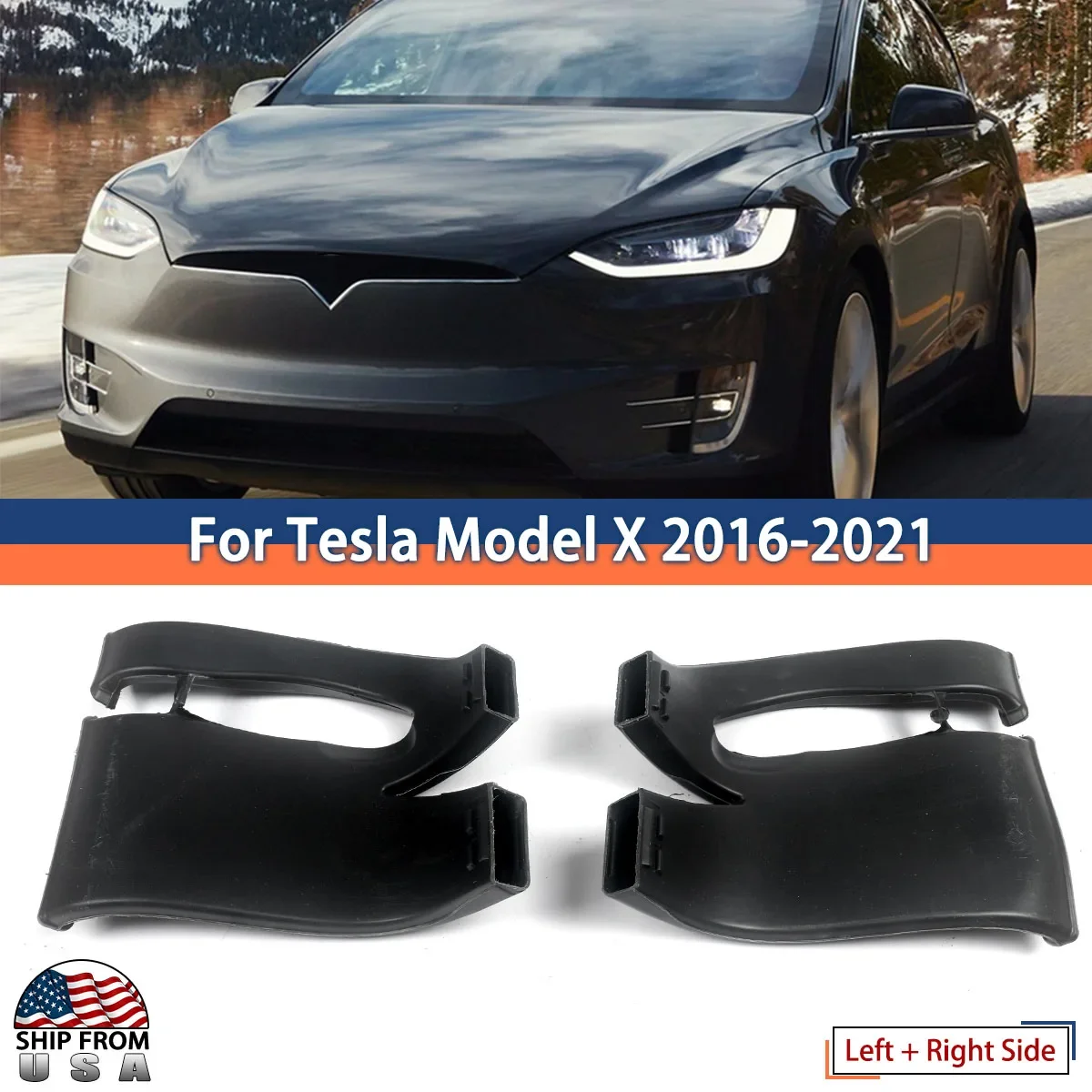 

Вентиляционный воздуховод с левой и правой стороны 2015-21 для Tesla Model X 1043927-00-E 1043931-00-E