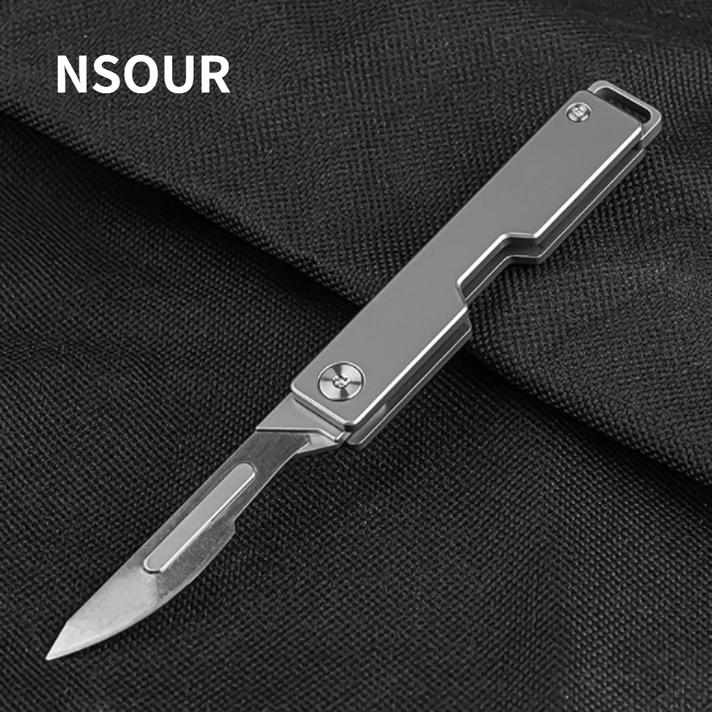 24 stainless steel scalpel, medical folding EDC outdoor unpacking