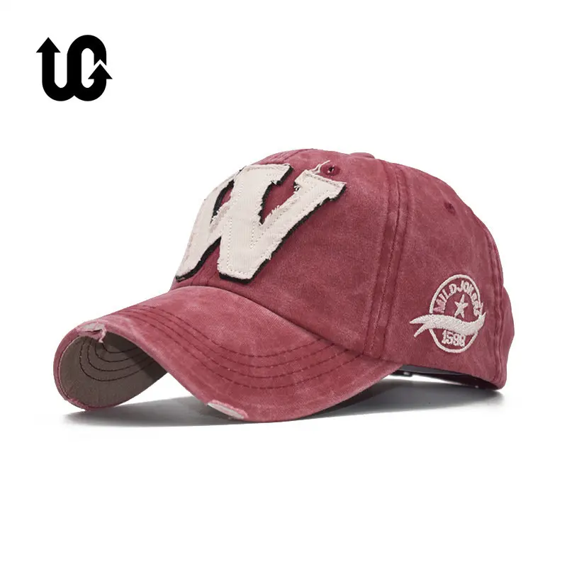 Baseball Caps Cotton Embroidery Letter W Snapback Caps for Men