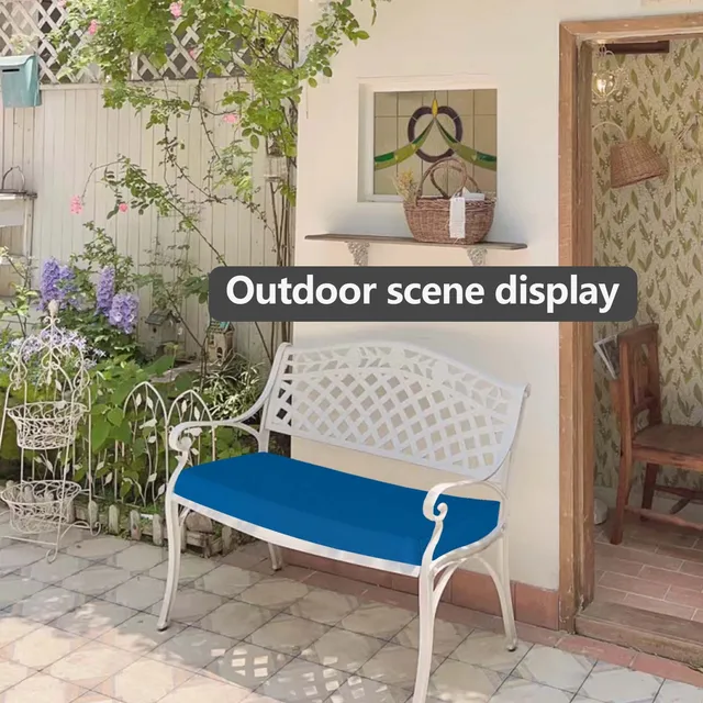 3CM Thickened Bench Cushion Waterproof Indoor Outdoor Sate 2-3 Seater Long Bench cushions Chair Pad Patio Bench Soft Garden seat 4