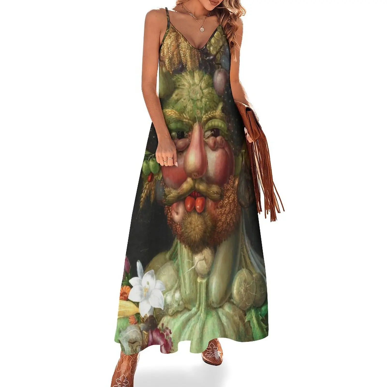 

Rudolf II as Vertumnus by Giuseppe Arcimboldo, 1591 Sleeveless Dress birthday dresses for women dresses for official occasions